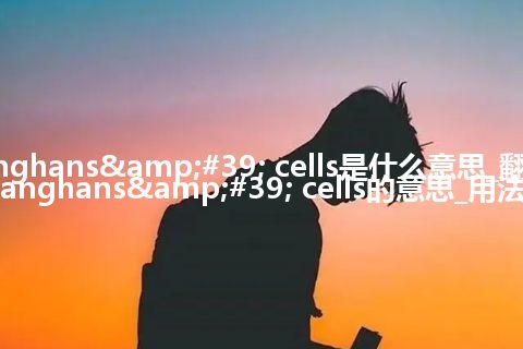 Langhans' cells是什么意思_翻译Langhans' cells的意思_用法